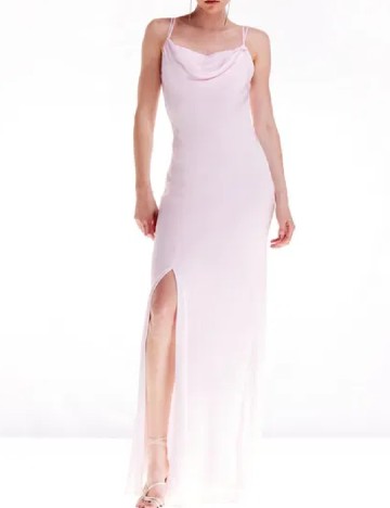 Rochie lunga Karen Millen, roz pal