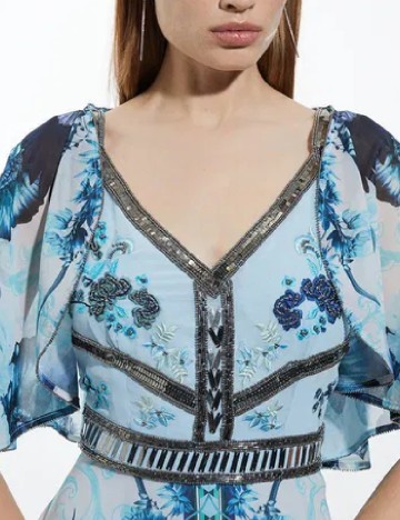 Rochie lunga Karen Millen, albastru