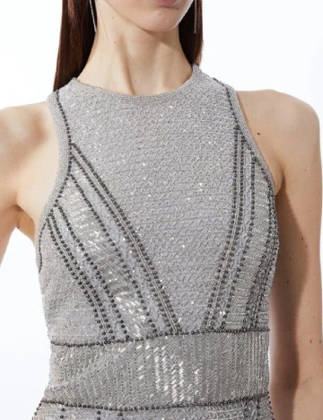 Rochie scurta Karen Millen, gri