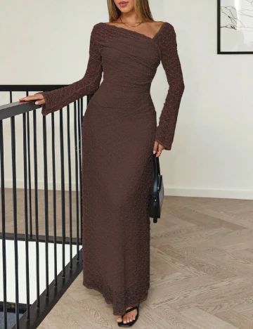 Rochie lunga SHEIN, maro