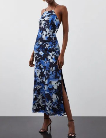 
						Rochie lunga Karen Millen, albastru