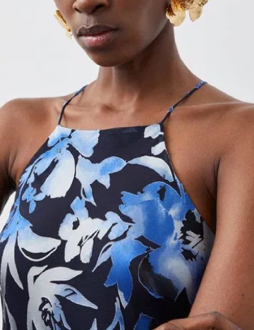 Rochie lunga Karen Millen, albastru