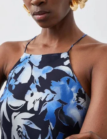 Rochie lunga Karen Millen, albastru