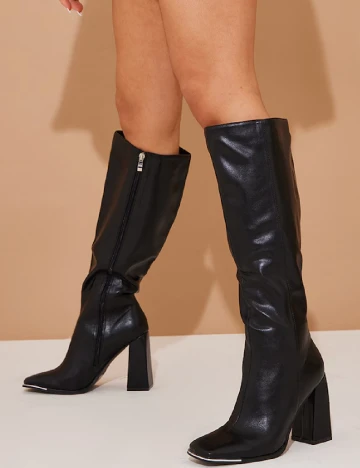 Cizme PrettyLittleThing, negru