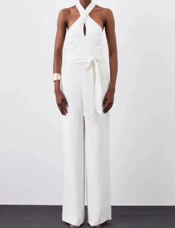 Salopeta Karen Millen, alb