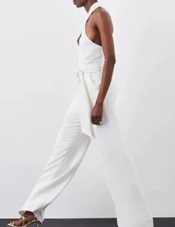 Salopeta Karen Millen, alb