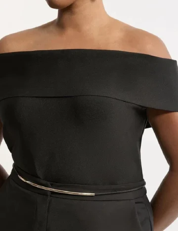 Bluza Karen Millen Plus Size, negru Negru