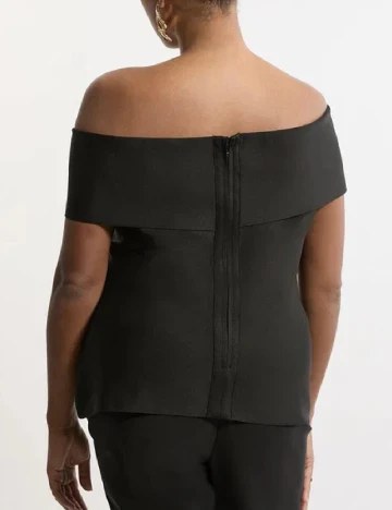 Bluza Karen Millen Plus Size, negru Negru