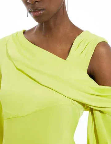 Rochie lunga Karen Millen, verde neon Verde