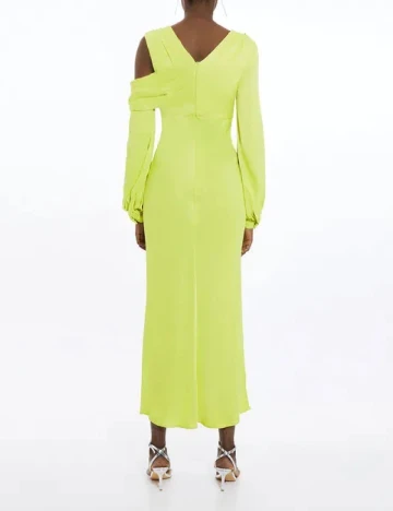Rochie lunga Karen Millen, verde neon Verde