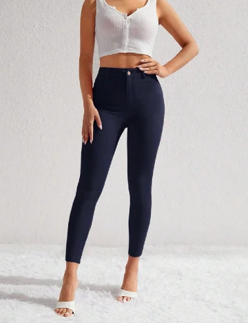 Pantaloni SHEIN, bleumarin inchis