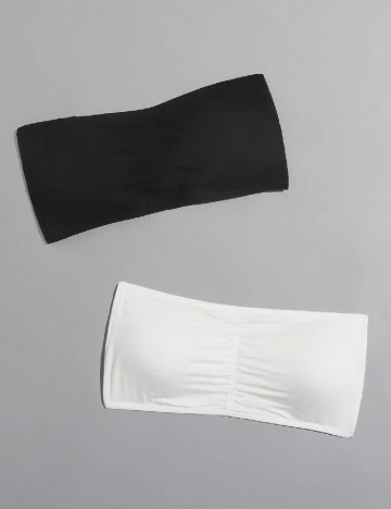 Set sutiene 2 bucati Romwe, alb/negru