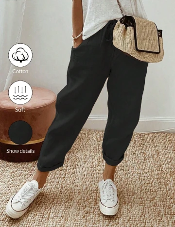 Pantaloni SHEIN, negru