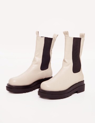 Ghete PrettyLittleThing, crem