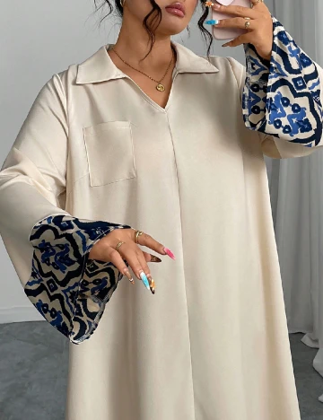 Rochie lunga SHEIN, crem Crem