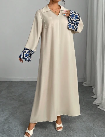 Rochie lunga SHEIN, crem Crem