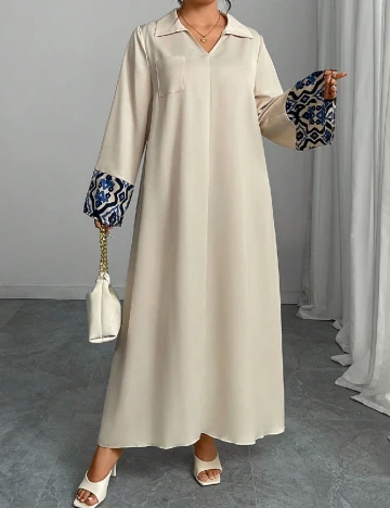 Rochie lunga SHEIN, crem Crem