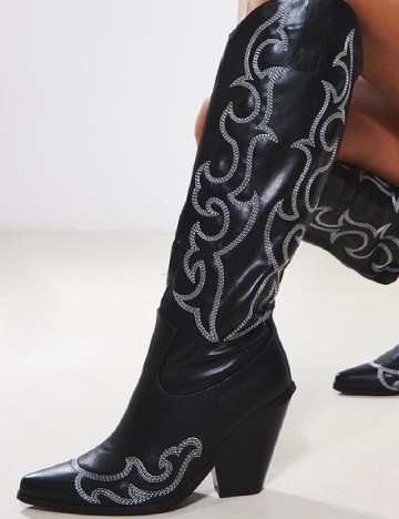 Cizme PrettyLittleThing, negru