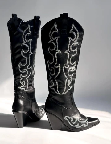 Cizme PrettyLittleThing, negru