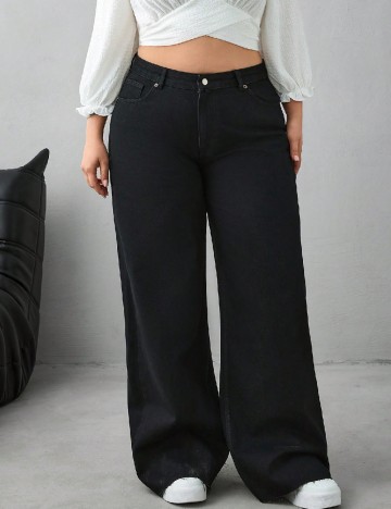 
						Blugi SHEIN CURVE, negru