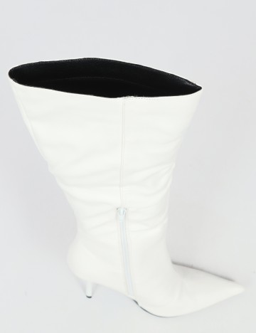 Cizme PrettyLittleThing, alb