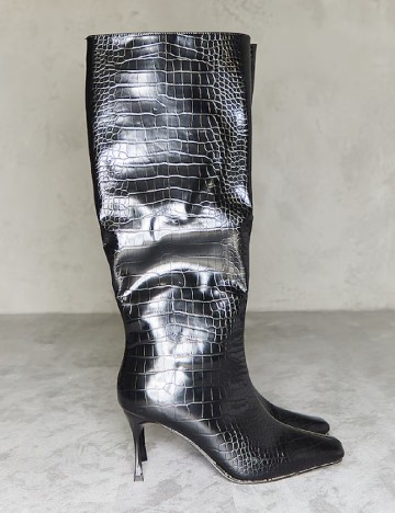 Cizme PrettyLittleThing, negru