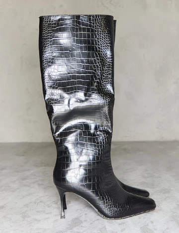 Cizme PrettyLittleThing, negru