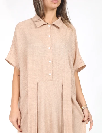 Rochie lunga SHEIN, crem