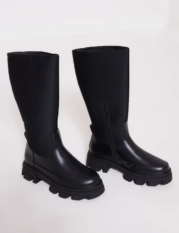 Cizme PrettyLittleThing, negru