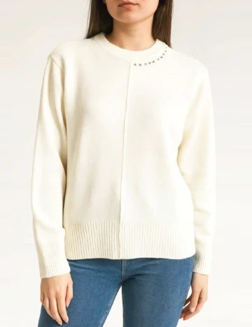 Bluza Oversize SHEIN, ecru