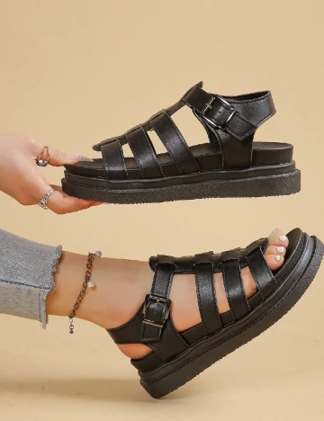 Sandale SHEIN, negru Negru