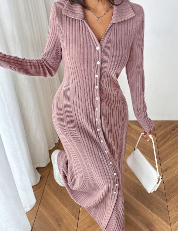 
						Rochie lunga SHEIN, roz