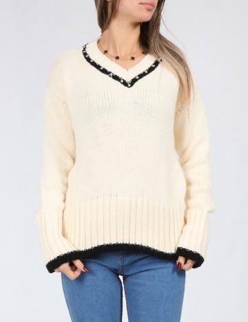 
						Pulover SHEIN, ecru