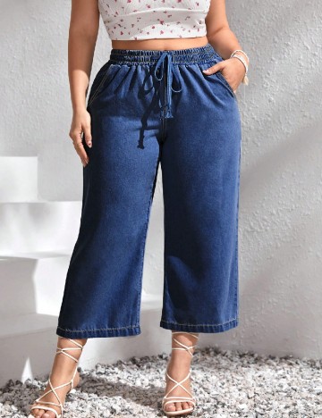 
						Blugi SHEIN CURVE, albastru