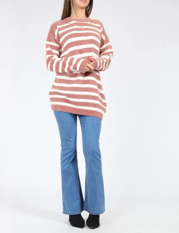 Pulover SHEIN, roz pudra