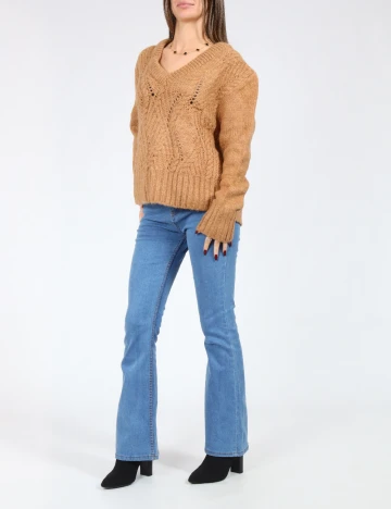 Pulover Oversize SHEIN, maro