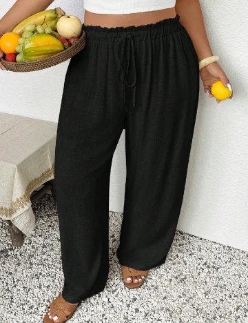 Pantaloni SHEIN CURVE, negru