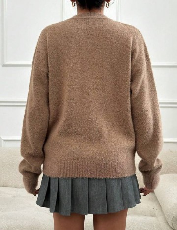 Pulover Oversize SHEIN, maro