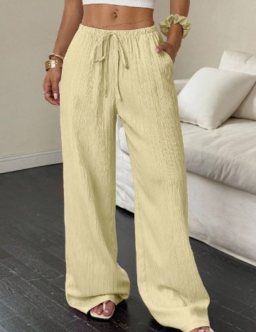 
						Pantaloni SHEIN, galben