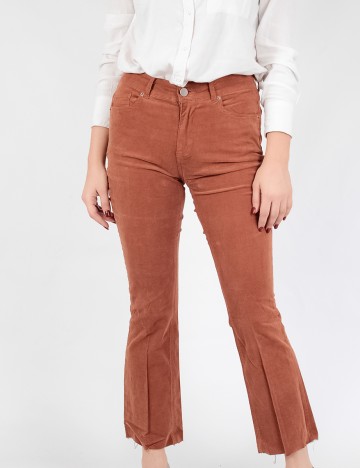 Pantaloni Motivi, maro, XS