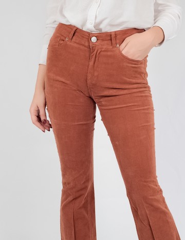 Pantaloni Motivi, maro, XS