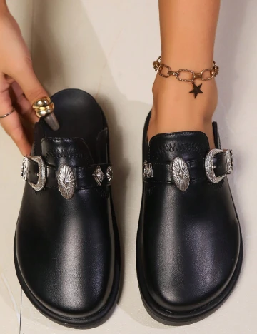 Saboti SHEIN, negru Negru