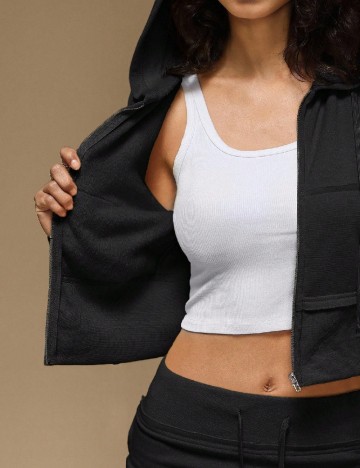 
						Hanorac SHEIN, negru