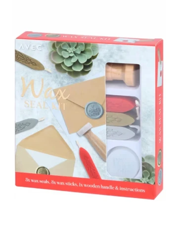 Kit de sigilare cu ceara pentru scrisori AVEC, mix culori