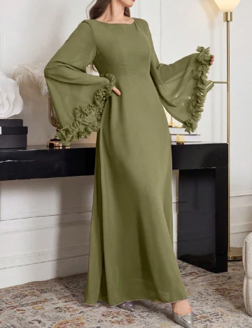 Rochie lunga SHEIN, verde
