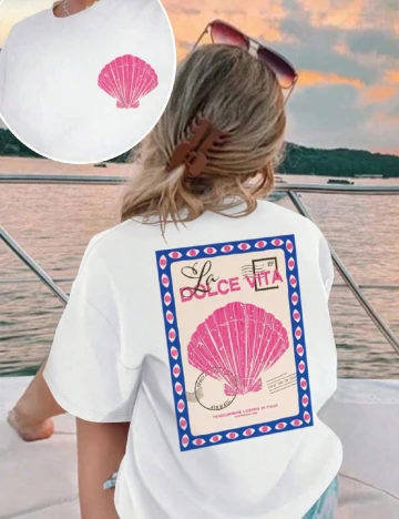 Tricou Shein Kids, alb