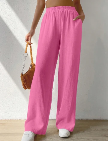 Pantaloni SHEIN, roz