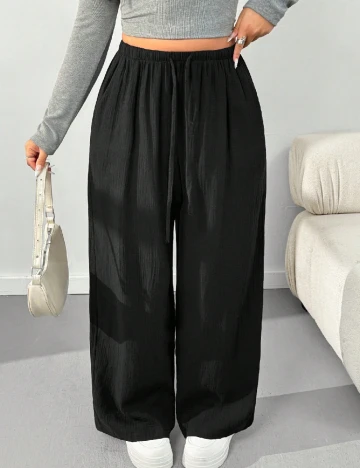 Pantaloni SHEIN CURVE, negru