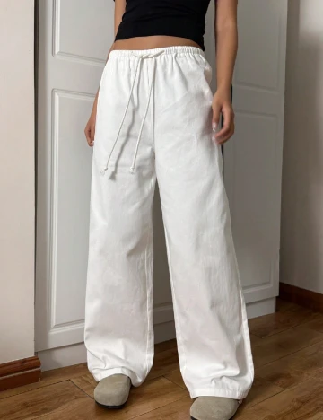 Pantaloni SHEIN, alb Alb