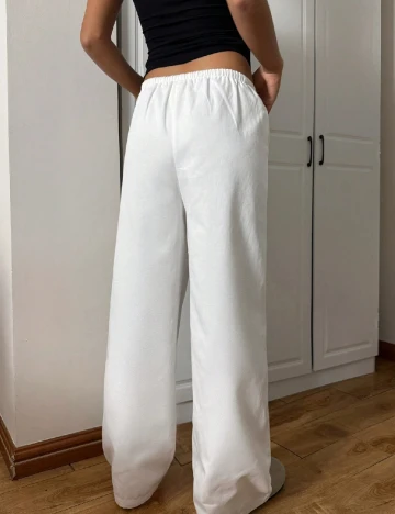 Pantaloni SHEIN, alb Alb